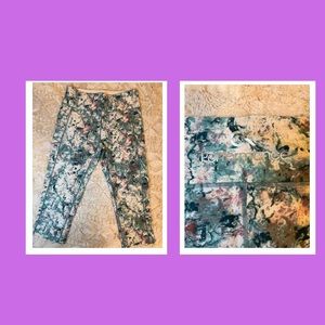 Calvin Klein Juniper Printed High Waisted Leggings - Size XL